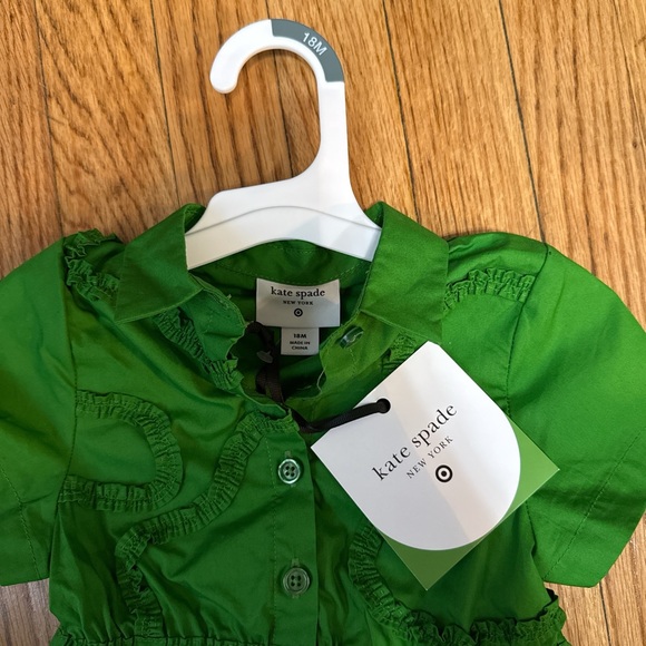 Kate Spade Vibrant Green Button-Up Dress - Picture 2 of 3